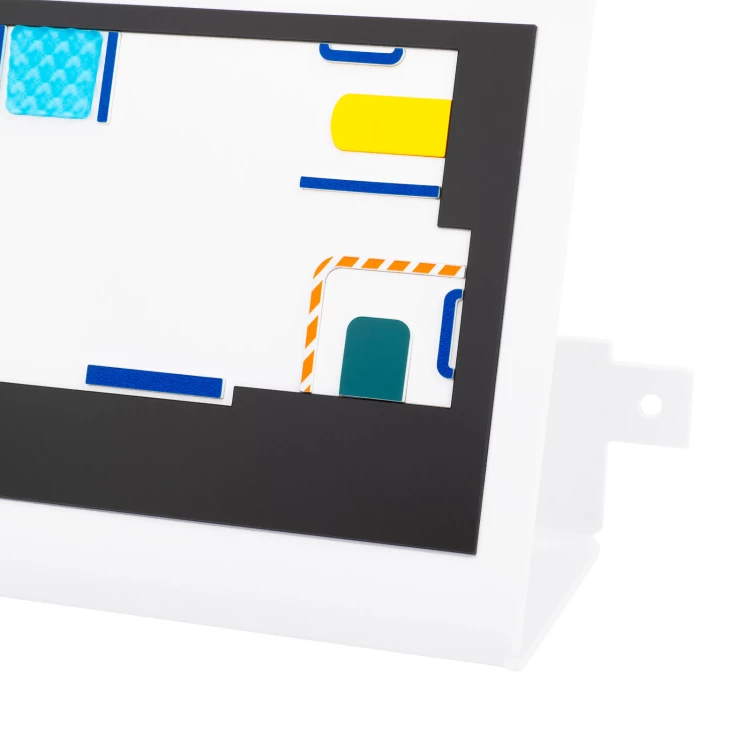 Blindenschriftplan mit Kachelschrift - ADA Material, Laminat und Acryl - Dimension 297x210mm - TAB586