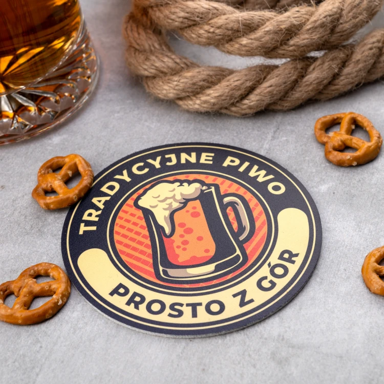 Bierdeckel mit beliebigem Druck, Maße 110x110mm - Set von 100 Stück - PDK026