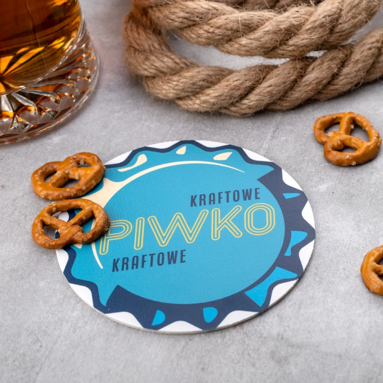 Bierdeckel mit beliebigem Druck, Maße 110x110mm - Set von 100 Stück - PDK029
