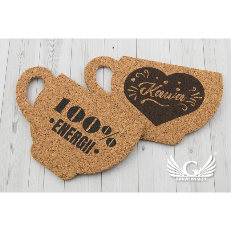Korkuntersetzer 3mm - Set von 100 Stück - farbiger UV-Druck - KOR003