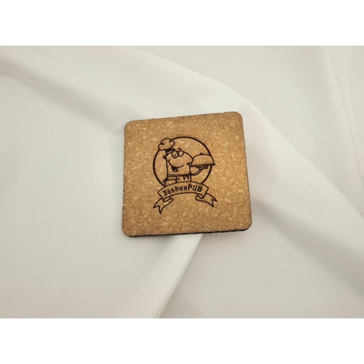 Korkuntersetzer 3mm - Set von 100 Stück - graviert und lasergeschnitten