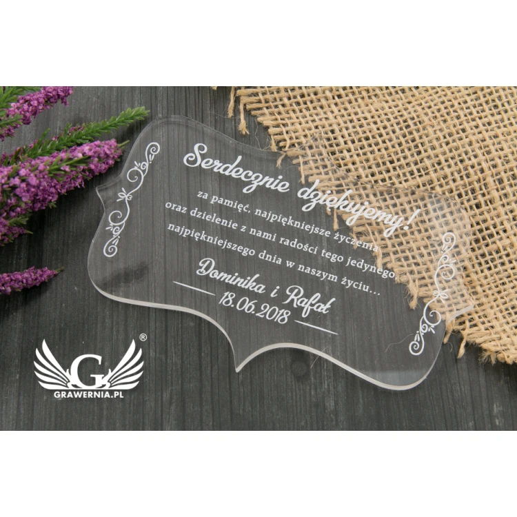 Dankeschön für Gäste - Digitaler UV-Druck - PD003