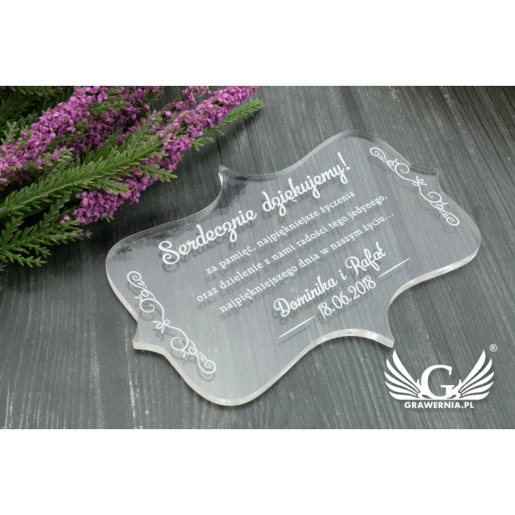Dankeschön für Gäste - Digitaler UV-Druck - PD003