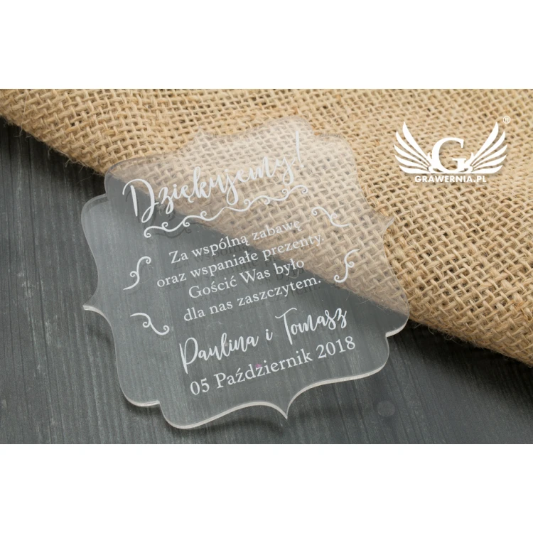 Dankeschön für Gäste - Digitaler UV-Druck - PD004