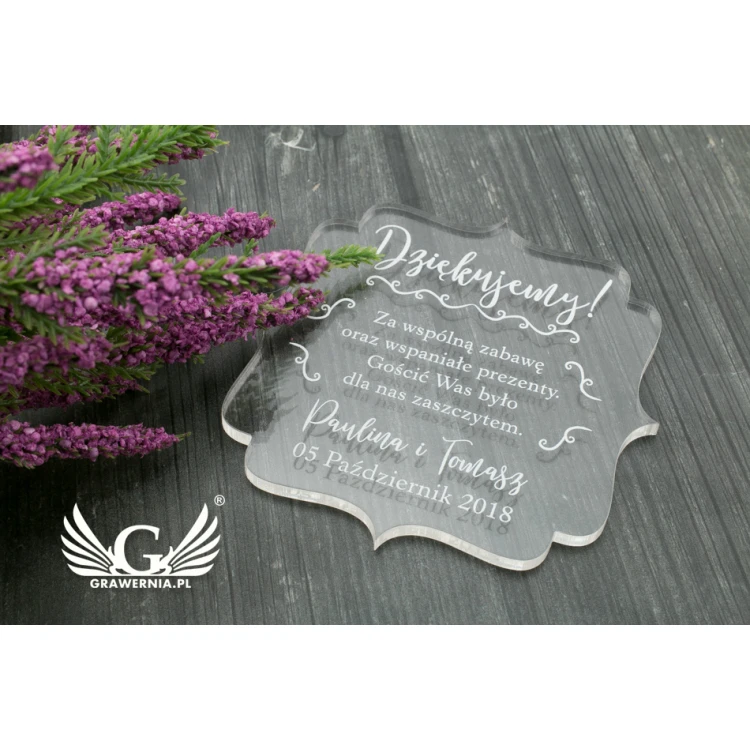 Dankeschön für Gäste - Digitaler UV-Druck - PD004