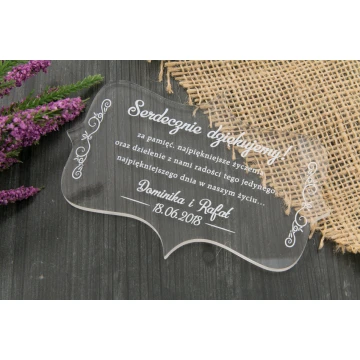 Dankeschön für Gäste - Digitaler UV-Druck - PD003