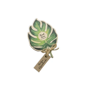 Dankeschön für Gäste - tropisches Blatt - PD009