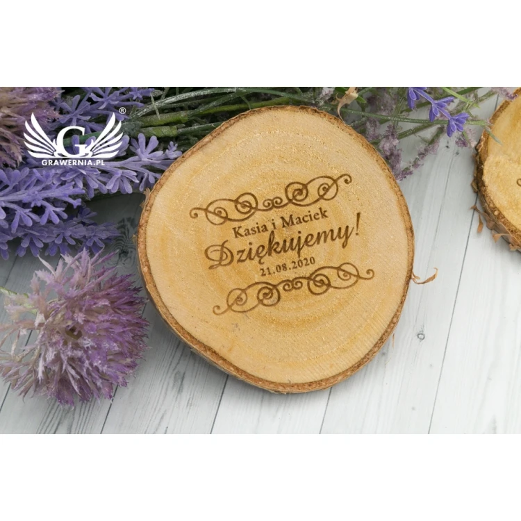 Dankeschön für Gäste - Birkenrinde mit Lasergravur - PD010