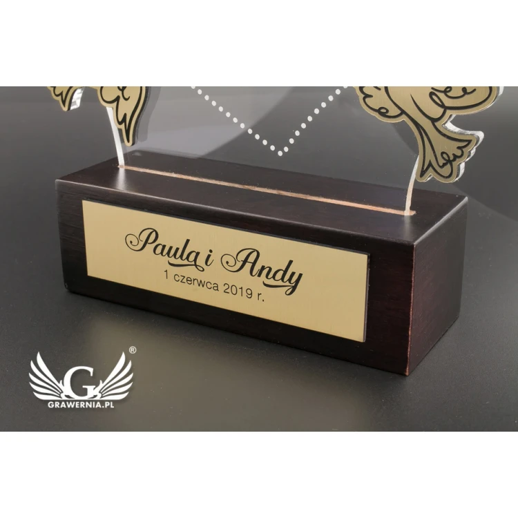 Dankeschön für die Eltern - LOVE STORY - Modell DTA18 - Höhe 23,5 cm