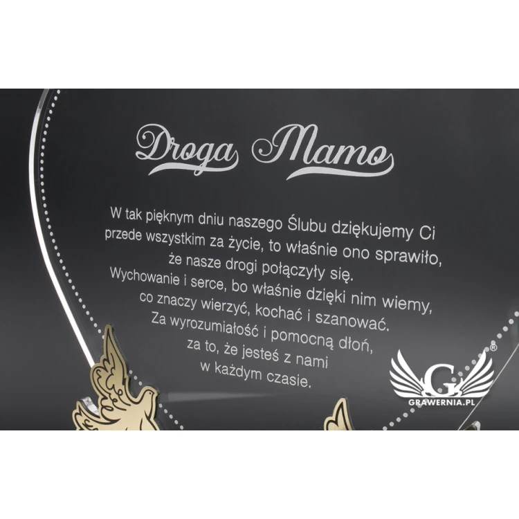 Dankeschön für die Eltern - LOVE STORY - Modell DTA18 - Höhe 23,5 cm