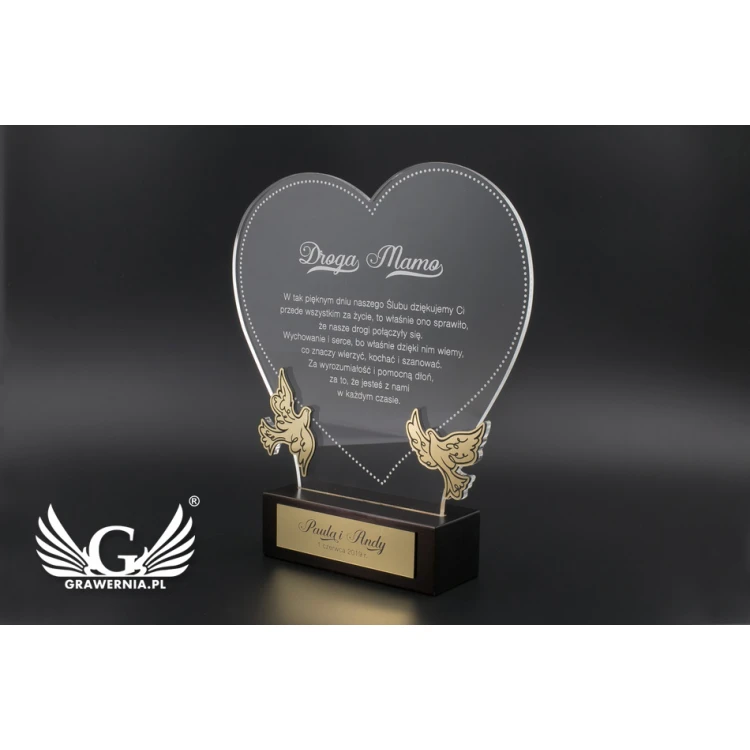 Dankeschön für die Eltern - LOVE STORY - Modell DTA18 - Höhe 23,5 cm