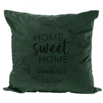Kissenbezug mit Gravur - Home sweet home - PNP033