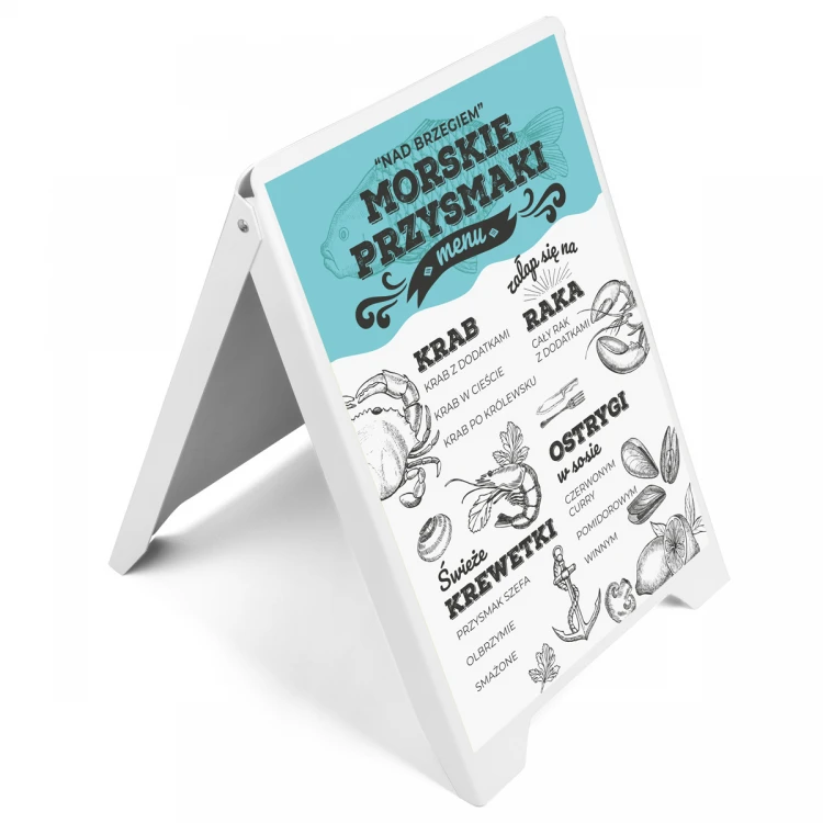Werbeaufsteller A2 - 420x594mm mit beliebigem UV-Druck - PT003