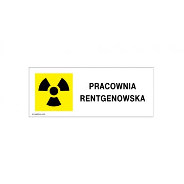 Röntgenwerkstatt - Informationsplatte - Größe 250x100mm - PVC - farbiger UV-Druck - TAB218