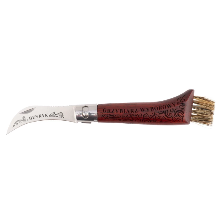 Geschenk für Pilzsammler - Pilzmesser mit Bürste - erstklassiger Pilzsammler - BP189