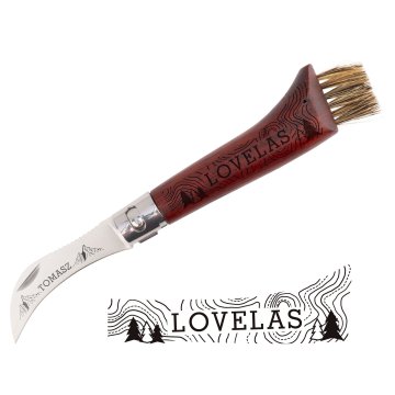 Geschenk für Pilzsammler - Pilzmesser mit Bürste - Lovelas - BP190