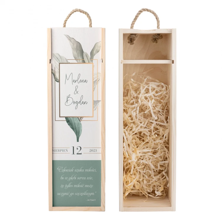 Geschenk für das Brautpaar - Holzweinkiste - SK086