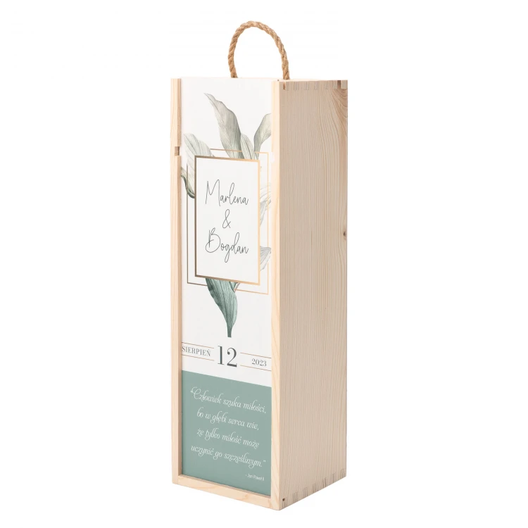 Geschenk für das Brautpaar - Holzweinkiste - SK086