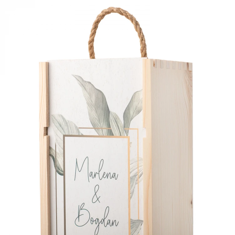 Geschenk für das Brautpaar - Holzweinkiste - SK086