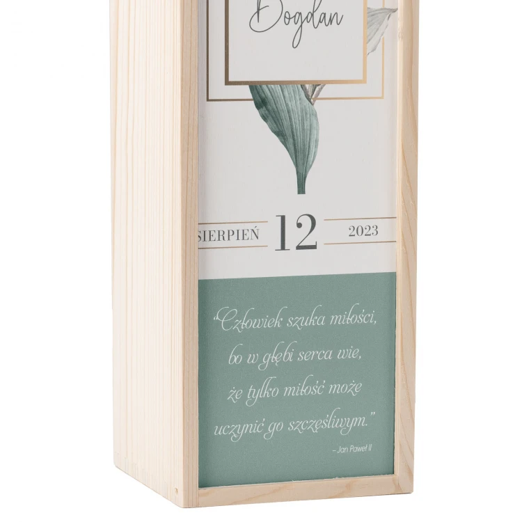 Geschenk für das Brautpaar - Holzweinkiste - SK086