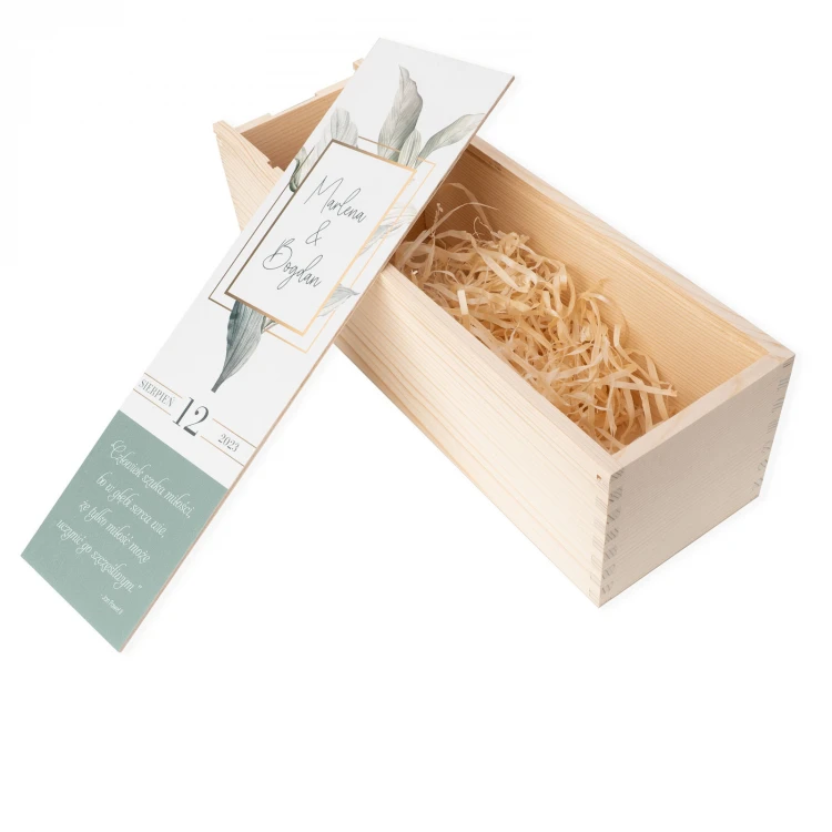Geschenk für das Brautpaar - Holzweinkiste - SK086