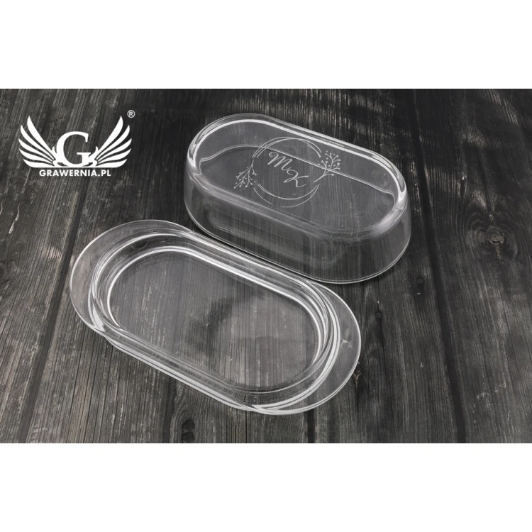 Geschenk für das Brautpaar - Butterdose mit individueller Gravur - KCH006