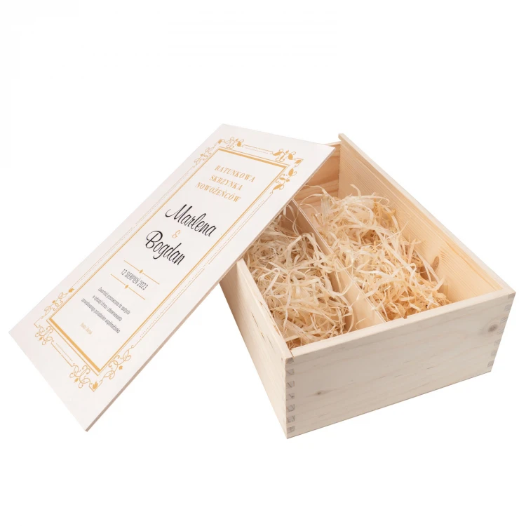 Geschenk für das Brautpaar - Notfallbox für Neuvermählte für zwei Weinflaschen - SK087