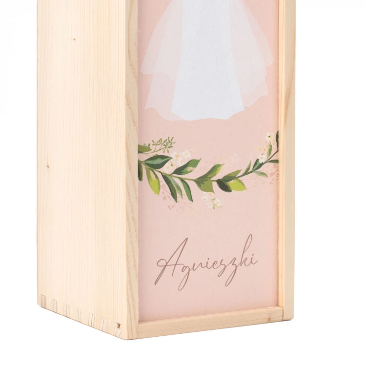 Geschenk für den Junggesellinnenabend - Holzweinkiste - SK085