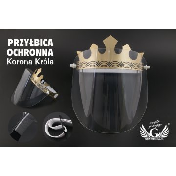 Schutzvisier für das Gesicht - Krone des Königs - PCA001
