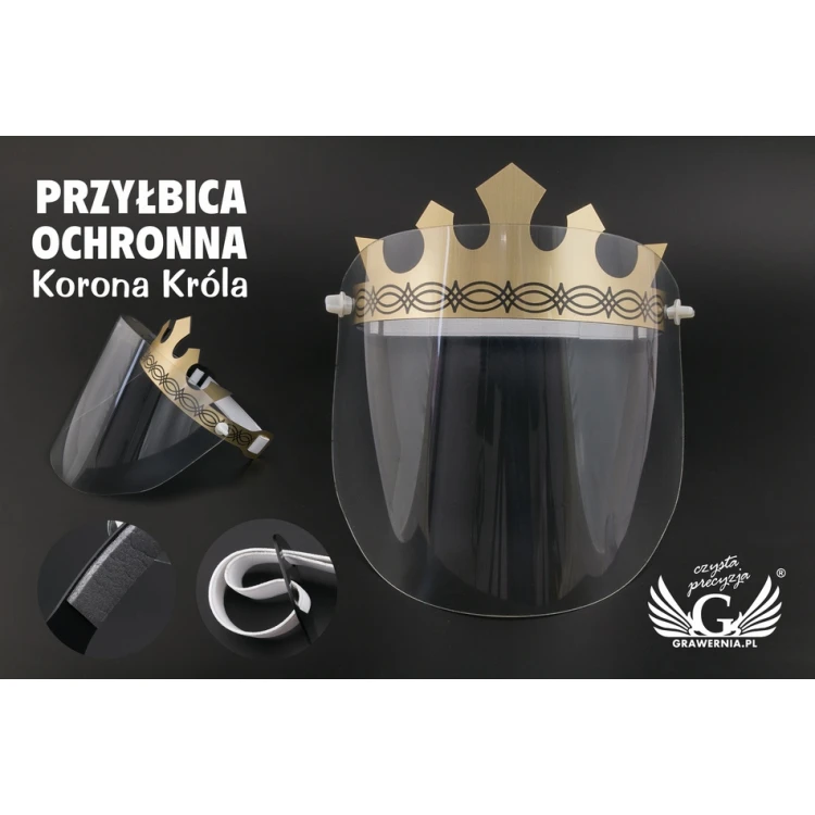 Schutzvisier für das Gesicht - Krone des Königs - PCA001