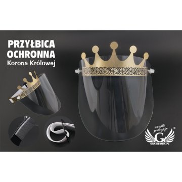Schutzvisier für das Gesicht - Königinnenkrone - PCA002