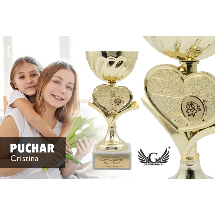 Cristina Pokal - Gold - Geschenk für Mama - P9247A