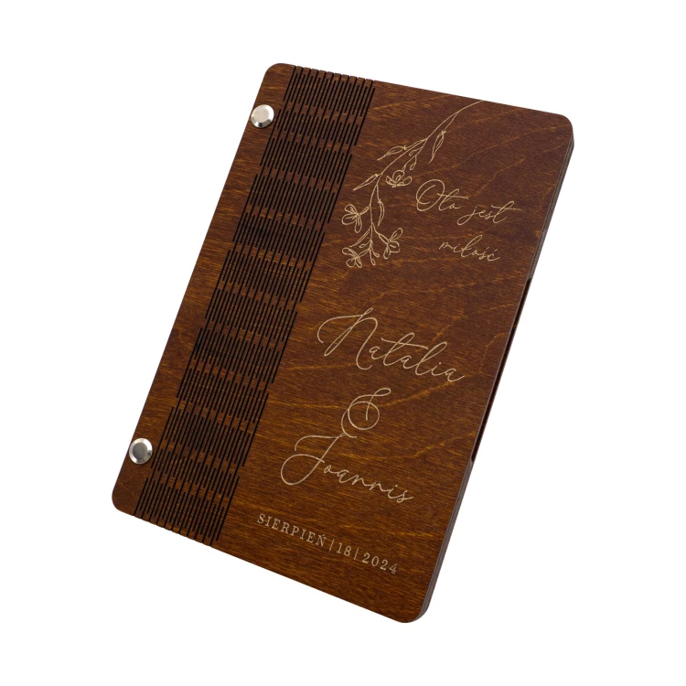 Spardose mit Gravur und Widmung - personalisiertes Hochzeitsgeschenk - Größe 110x170mm - SNP001