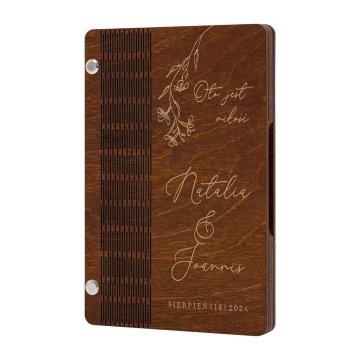 Spardose mit Gravur und Widmung - personalisiertes Hochzeitsgeschenk - Größe 110x170mm - SNP001