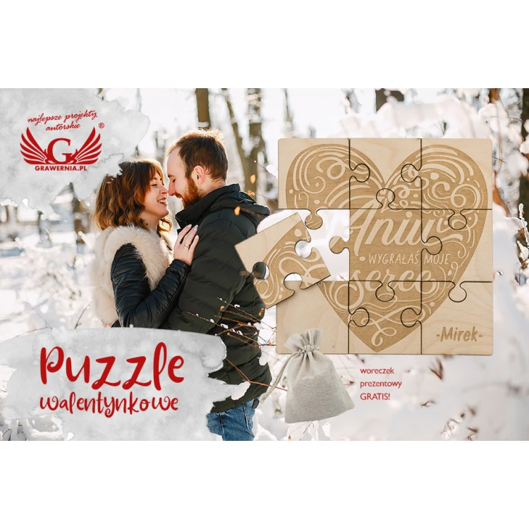 Valentinstag Holzpuzzle - Liebesgeständnis - Valentinstag PZD005