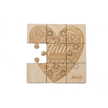 Valentinstag Holzpuzzle - Liebesgeständnis - Valentinstag PZD005