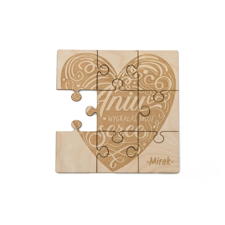 Valentinstag Holzpuzzle - Liebesgeständnis - Valentinstag PZD005