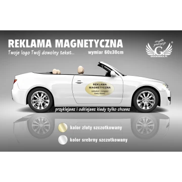 Magnetische Autowerbung - 60x30cm - RM001