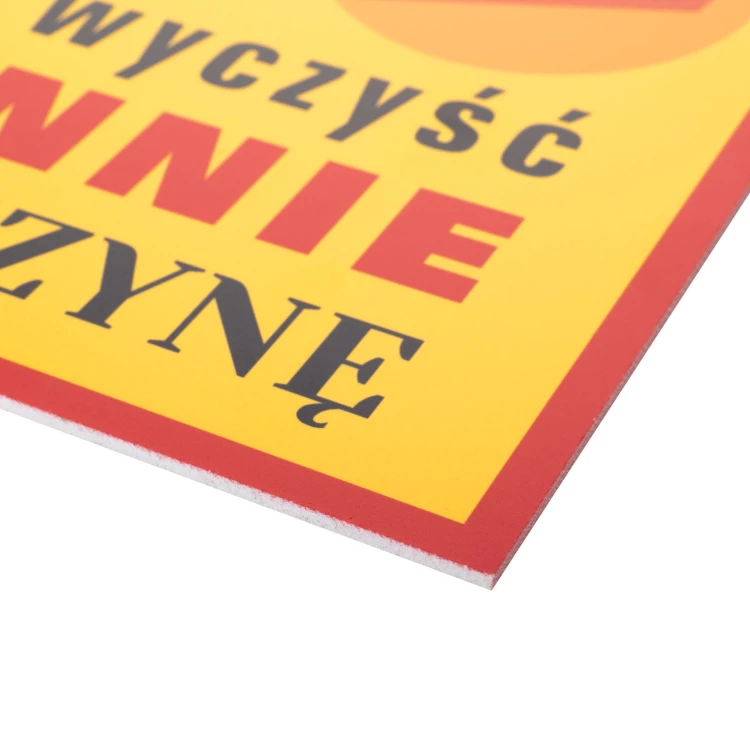 Retro Informationsschild Größe 210x298mm - Überprüfen Sie die Sauberkeit der Maschine - BHP198