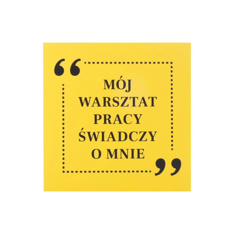 Motivationsplatte Größe 250x250mm - Meine Werkstatt spricht für mich - BHP200