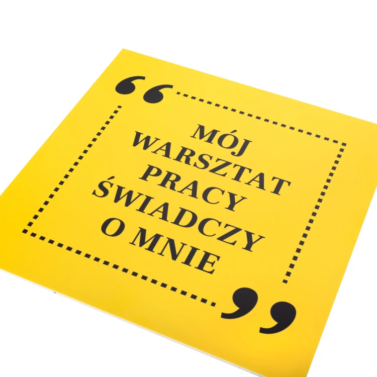 Motivationsplatte Größe 250x250mm - Meine Werkstatt spricht für mich - BHP200
