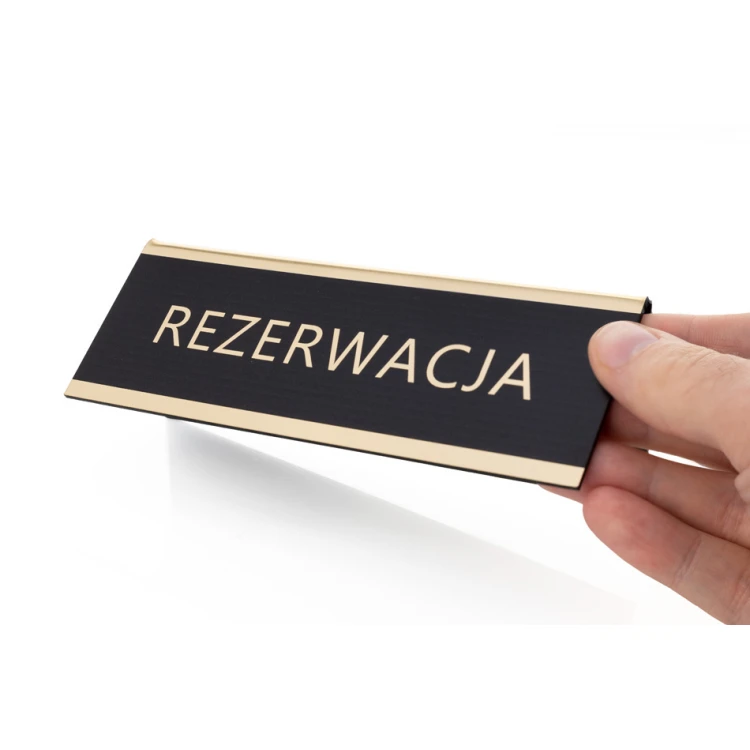 Reservierung - Tischständer - Abmessungen 150x55mm - Gravierlaminat - REZ013
