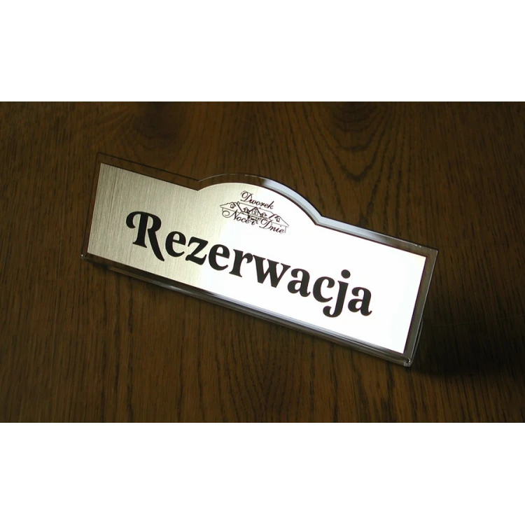 Reservierung - Tischständer 180x67mm GOLD - REZ001