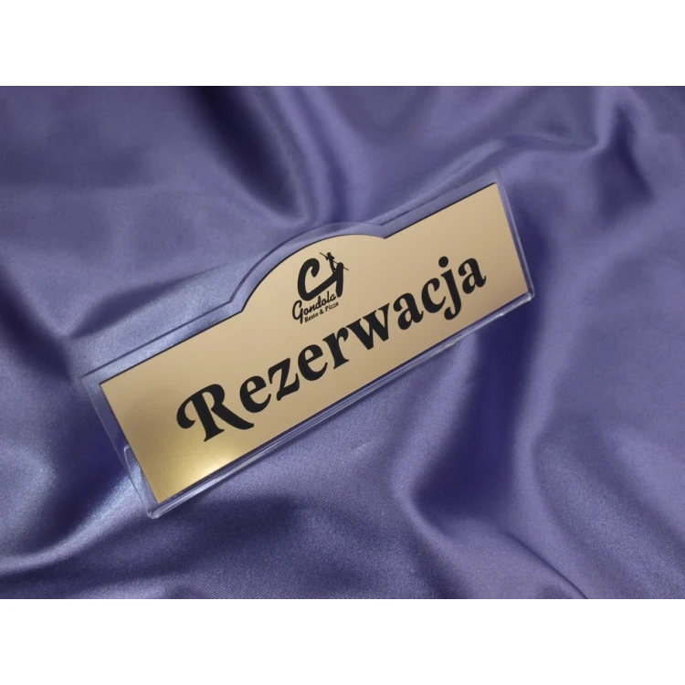 Reservierung - Tischständer 180x67mm GOLD - REZ001