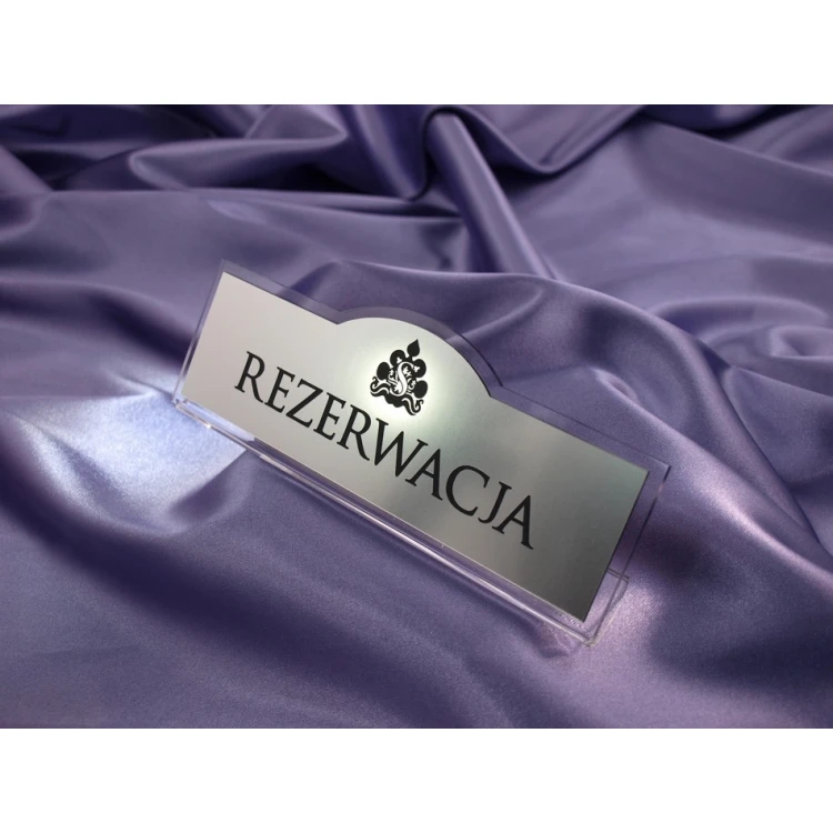 Reservierung - Tischständer 180x67mm SILBER - REZ002