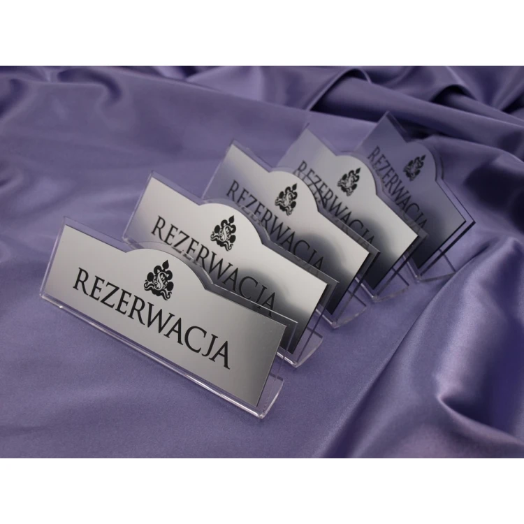 Reservierung - Tischständer 180x67mm SILBER - REZ002