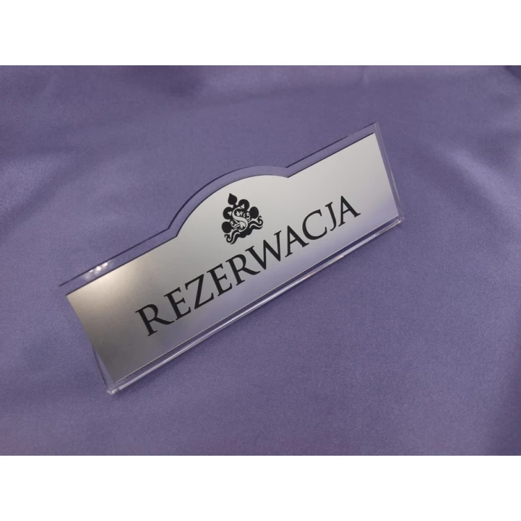 Reservierung - Tischständer 180x67mm SILBER - REZ002