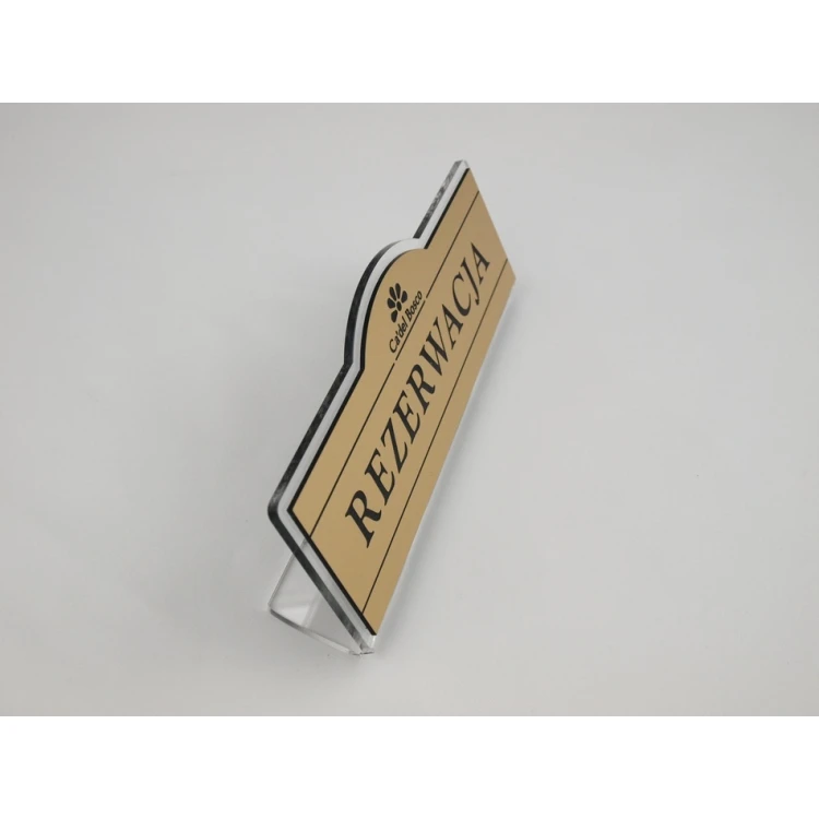 Reservierung - Tischständer 180x67mm GOLD - REZ001