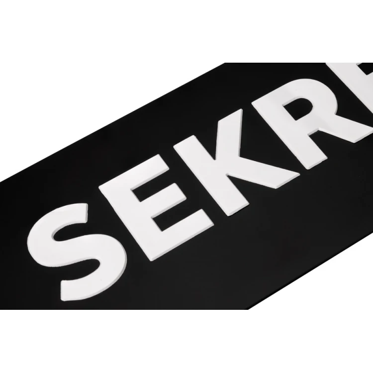 Sekretariat - ADA Schild mit erhabenen Buchstaben in Brailleschrift - Größe 475x100mm - TAB281
