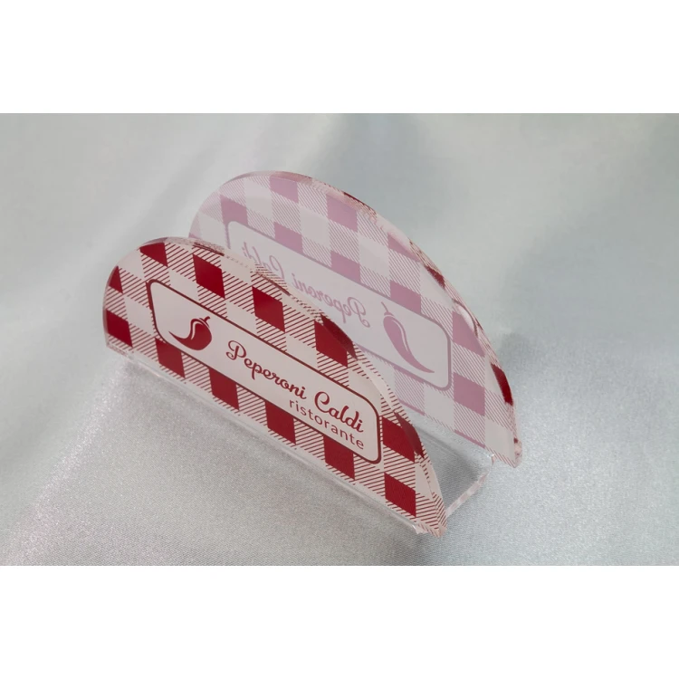 Akryl-Serviettenhalter mit individueller Grafik - UV-Druck - SA005